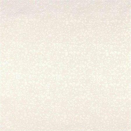 FINE-LINE 54 in. Wide Off White Flowers Upholstery Fabric - Off White FI2943174